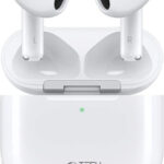 Tech-Protect Ultraboost TWS Core 2 In-ear / Earbud Bluetooth Handsfree Ακουστικά με Θήκη Φόρτισης Λευκά