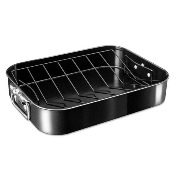 Berlinger Haus Αντικολλητικό Ταψί με σχάρα Metallic Line Shiny Black Edition BH-7849