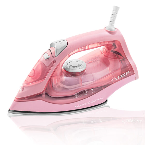 Σίδερο Ατμού με κεραμική πλάκα 1600W Ροζ Lexical LSI-1002-PINK