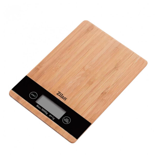 Ψηφιακή Ζυγαριά Κουζίνας Ακριβείας έως 5Kg σε χρώμα ξύλου Zilan ZLN8989