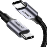 Ugreen Braided USB 2.0 Cable USB-C male - USB-C male Μαύρο 2m (70429)