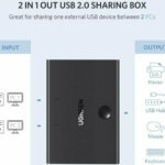 Ugreen switch 2xUSB-B – USB-A black (30345)