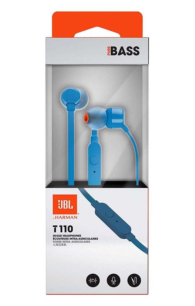 JBL T110 In-Ear Handsfree blue Ακουστικά JBLT110BLU