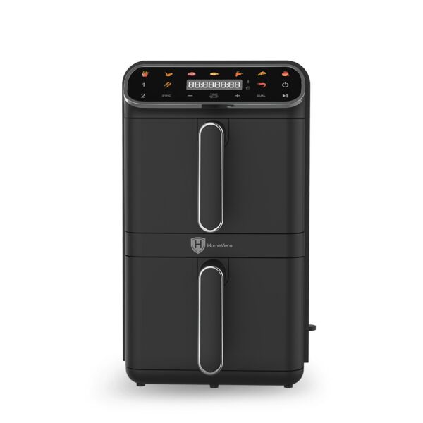 Φριτέζα Αέρος 11L – Διώροφη (Double Decker), 2 Καλάθια, 2460W HomeVero HV-AF11DDK