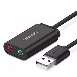 Ugreen US205 Εξωτερική Κάρτα Ήχου Stereo with Mic - Black