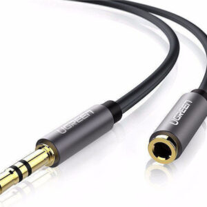 Ugreen Καλώδιο 3.5mm male - 3.5mm female Μαύρο 5m (10538)
