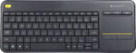 Logitech K400 Plus Ασύρματο Πληκτρολόγιο με Touchpad Αγγλικό US Μαύρο