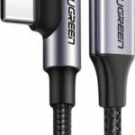 Ugreen Angle (90°) / Braided USB 2.0 Cable USB-C male - USB-C 60W Μαύρο 2m (50125)
