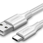 Ugreen USB 2.0 Cable USB-C male - USB-A 60W Λευκό 0.5m (60120)