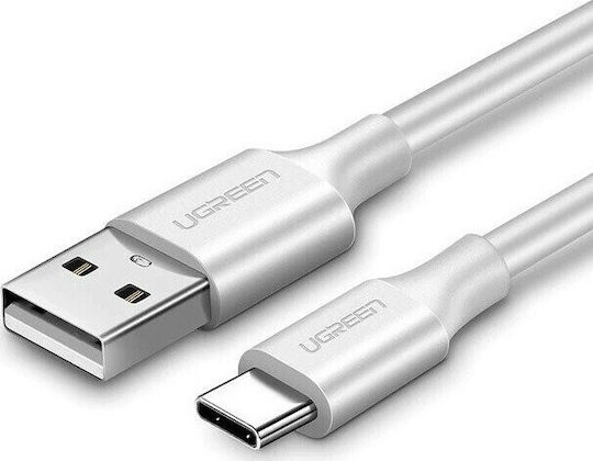 Ugreen USB 2.0 Cable USB-C male - USB-A 60W Λευκό 0.5m (60120)