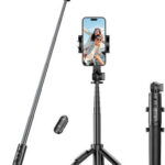 Ugreen Selfie Stick Τρίποδο Κινητού με Bluetooth Μαύρο
