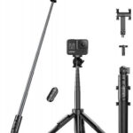 Ugreen Selfie Stick Τρίποδο Κινητού με Bluetooth Μαύρο