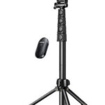 Ugreen Tripod Remote Control LP680 Selfie Stick με Bluetooth Μαύρο