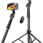 Ugreen Tripod Remote Control LP680 Selfie Stick με Bluetooth Μαύρο