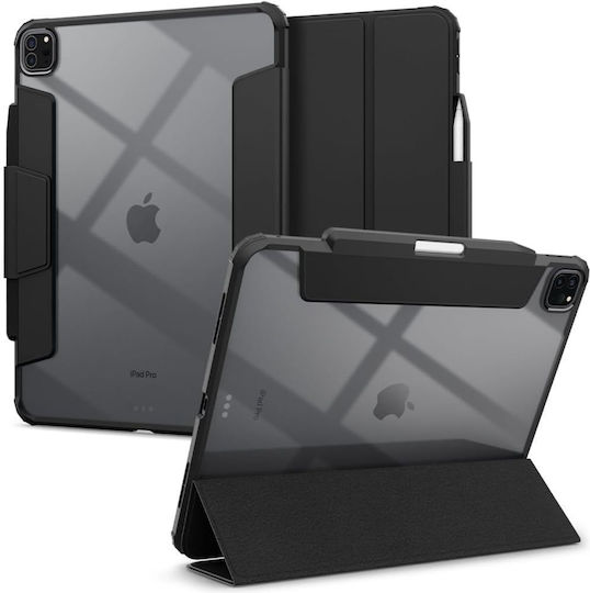 Spigen Ultra Hybrid Pro Flip Cover Σιλικόνης / Πλαστικό Μαύρο (iPad Pro 2024 13") ACS07006