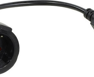 Power Cable Vcom Ce002-cu1 From Schuko Female To Iec60320 C14 Male 0.2m Black