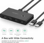 Ugreen 4x USB 2.0 HUB sharing switch box black (30767) - Image 4