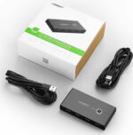 Ugreen 4x USB 2.0 HUB sharing switch box black (30767) - Image 3