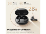 SoundPEATS T3 Pro In-ear Bluetooth Handsfree Ακουστικά με Αντοχή στον Ιδρώτα και Θήκη Φόρτισης Μαύρα - Image 2