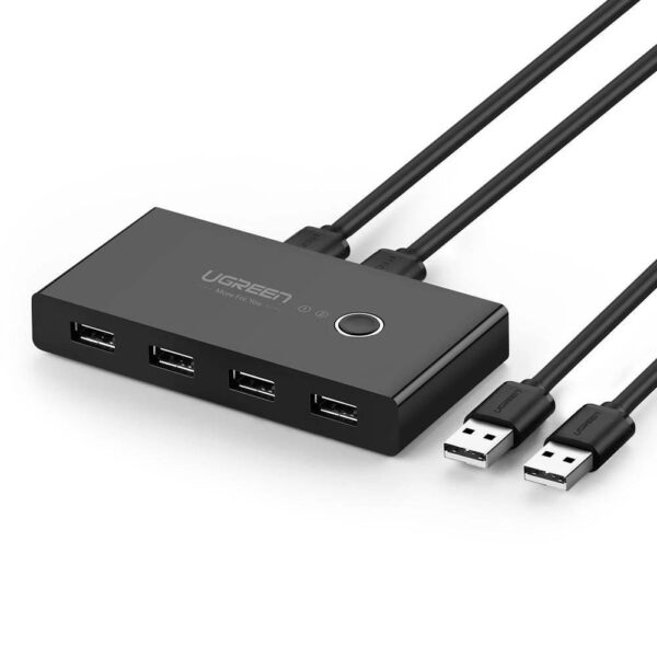 Ugreen 4x USB 2.0 HUB sharing switch box black (30767)