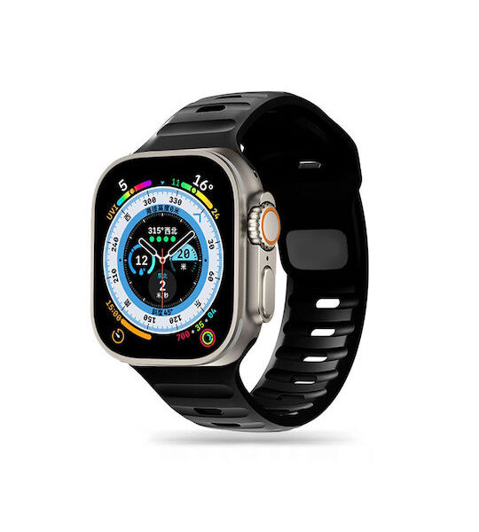 Tech-Protect Iconband Line Λουράκι Σιλικόνης Μαύρο (Apple Watch Ultra 49mm)