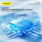Foneng EU51 – Φορτιστής Τοίχου GaN 25W με Θύρα Type-C (Μαύρο) - Image 3