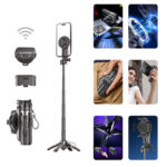 Blavec Coco Mini P-05 – Μαγνητικό Selfie Stick με Τρίποδο, Τηλεχειριστήριο & Βάση - Image 3