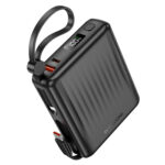 Borofone BJ70A Power Bank 15000mAh 20W με Θύρα USB-A και Θύρα USB-C Μαύρο