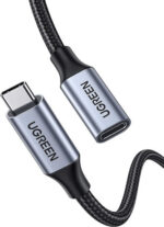 Ugreen US372 USB 3.1 Cable USB-C male - USB-C female 100W Μαύρο 1m (30205) - Image 2