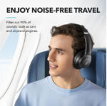 Soundcore by Anker Q20i Ασύρματα / Ενσύρματα Over Ear Ακουστικά με 40 ώρες Λειτουργίας και Quick Charge Μαύρα - Image 2