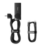 Baseus Βάση Φόρτισης GaN με 2 Θύρες USB-A και 2 Θύρες USB-C 100W Quick Charge 4.0 σε Μαύρο χρώμα (GaN3 Pro) - Image 3
