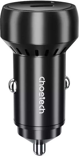 Choetech Φορτιστής Αυτοκινήτου 60W 2.4A με μία Θύρα: 1xUSB Μαύρος