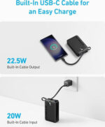 Anker 335 Power Bank 20000mAh 22.5W με 2 Θύρες USB-A και Θύρα USB-C Μαύρο - Image 2