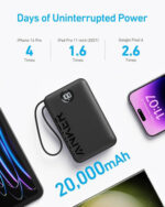 Anker 335 Power Bank 20000mAh 22.5W με 2 Θύρες USB-A και Θύρα USB-C Μαύρο - Image 4