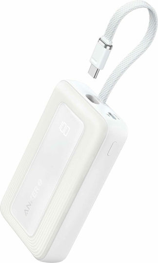 Anker Zolo Power Bank 10000mAh 30W με Θύρα USB-C Λευκό