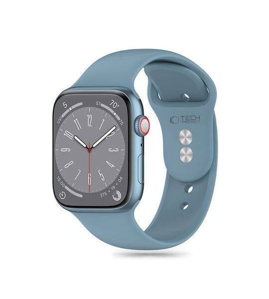 Tech-Protect Λουράκι Σιλικόνης Μπλε (Apple Watch 44/45/46mm/Ultra 49mm)