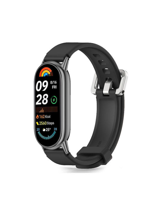 Tech-Protect ICONBAND Λουράκι Σιλικόνης Μαύρο (Xiaomi Smart Band 8 / 9 / 10 / NFC)