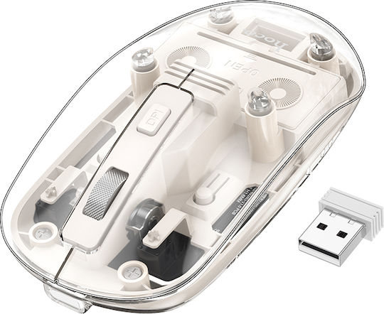 Hoco GM29 Ασύρματο Bluetooth Ποντίκι Space White