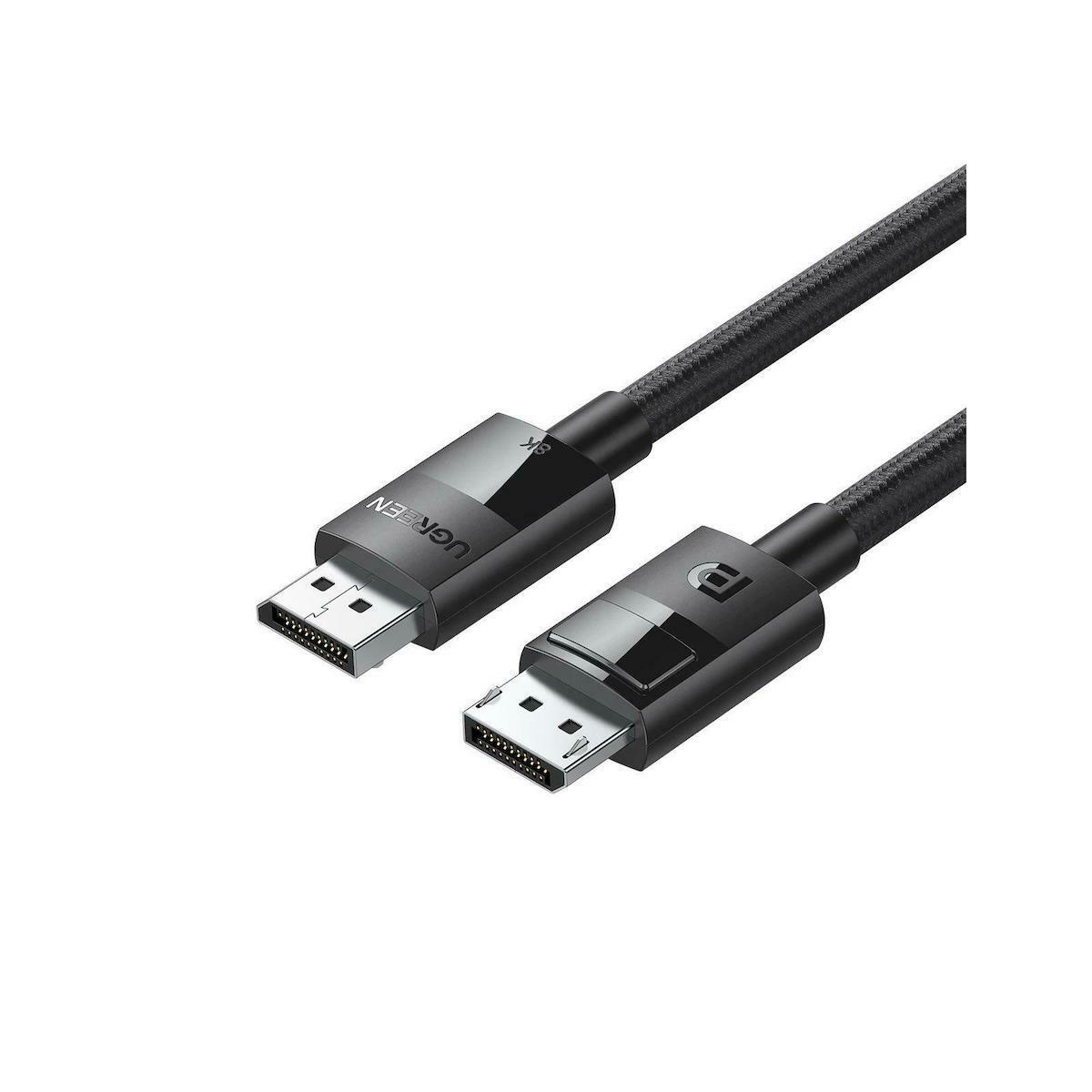 Ugreen Cable DisplayPort male - DisplayPort male 2m Μαύρο (80392)