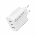 Blavec Φορτιστής Χωρίς Καλώδιο με 3 Θύρες USB-A 15W Λευκός (TCBC3-3UW3A)