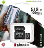 Kingston Canvas Select Plus microSDXC 512GB Class 10 U3 V30 A1 UHS-I με αντάπτορα - Image 3
