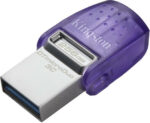 Kingston DataTraveler MicroDuo 3C 256GB USB 3.2 Stick με σύνδεση USB-A & USB-C Μωβ - Image 2