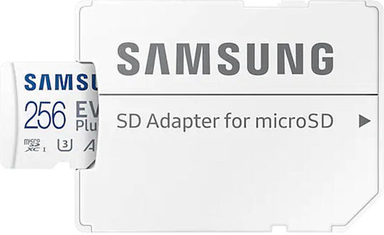 Samsung Evo Plus (2024) microSDXC 256GB Class 10 U3 V30 A2 UHS-I με αντάπτορα