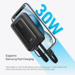Anker A1681G11 Power Bank 20000mAh 30W με Θύρα USB-A και 2 Θύρες USB-C Μαύρο - Image 4