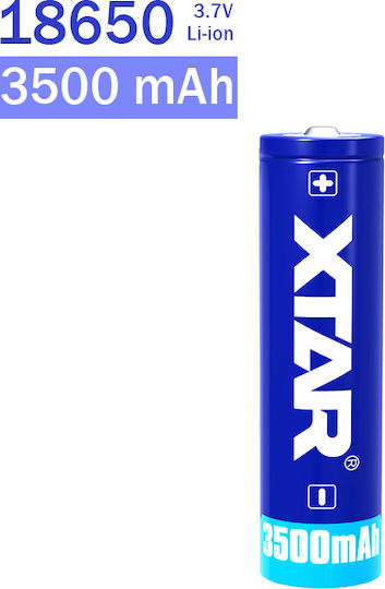 XTAR Επαναφορτιζόμενη Μπαταρία 18650 Li-ion 3500mAh 10A 3.7V 1τμχ