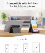 Ugreen Multi-Angle Βάση Tablet Γραφείου έως 8.9" σε Μαύρο χρώμα lp115 - Image 2